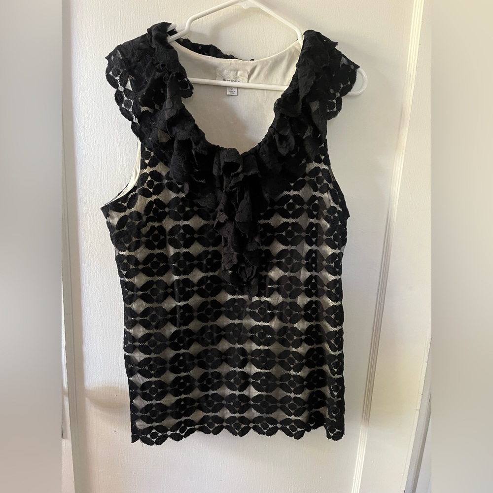 Dressy ruffled tank top